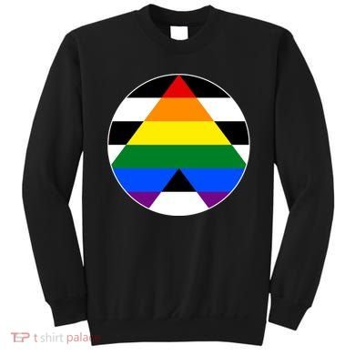Ally Flag Circle Pyramid Pride Sweatshirt
