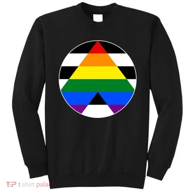 Ally Flag Circle Pyramid Pride Sweatshirt