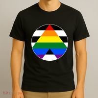 Ally Flag Circle Pyramid Pride T-Shirt thumb 3