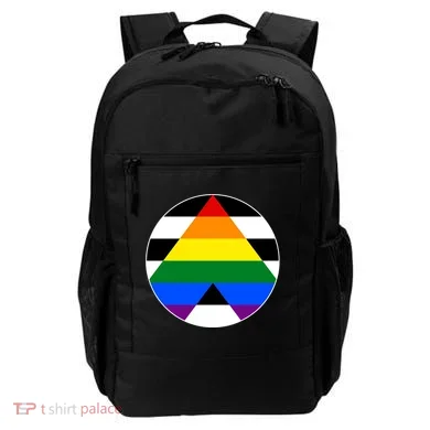 Ally Flag Circle Pyramid Pride Backpack