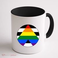 Ally Flag Circle Pyramid Pride Coffee Mug thumb 1