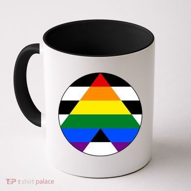 Ally Flag Circle Pyramid Pride Coffee Mug