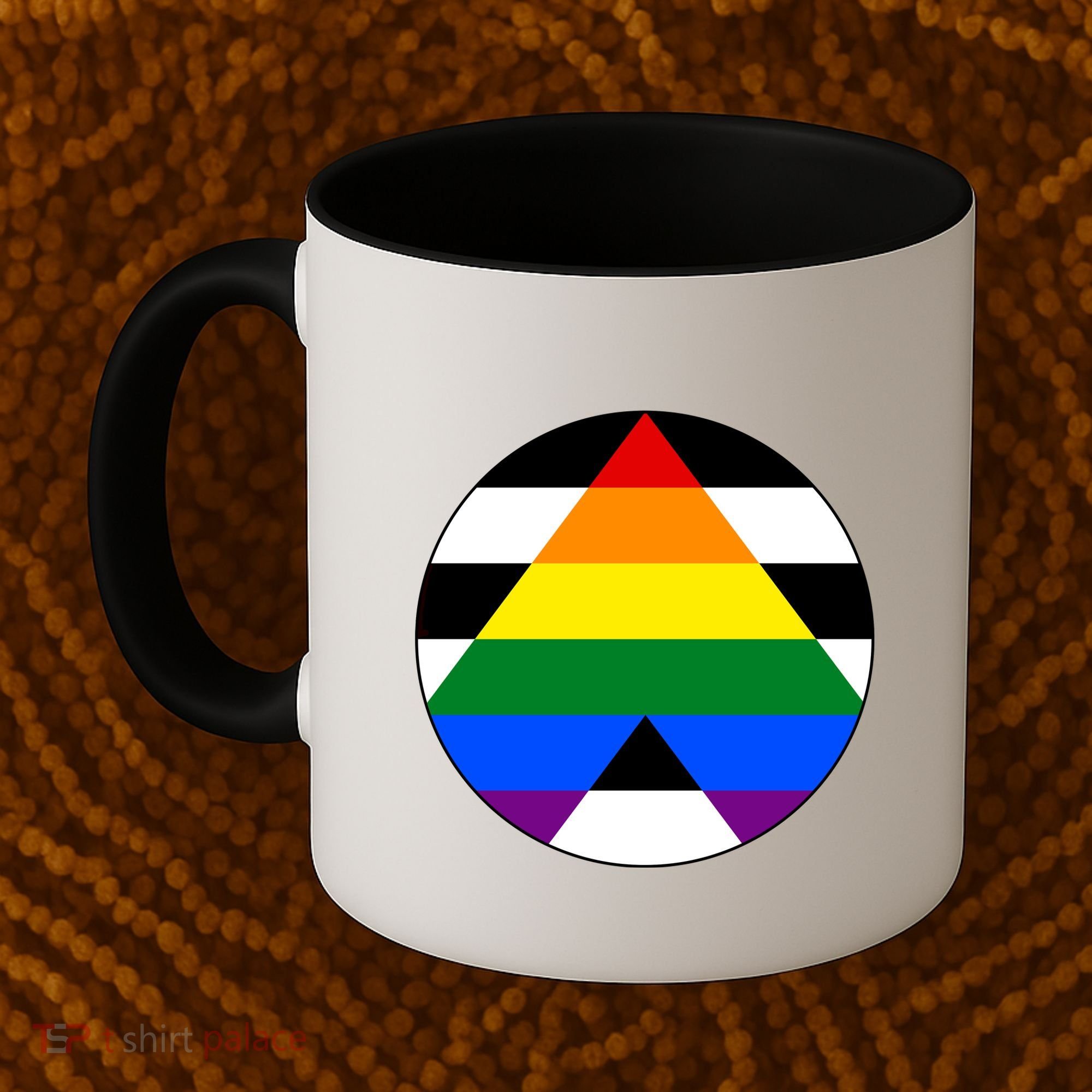 Ally Flag Circle Pyramid Pride Coffee Mug