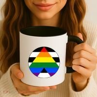 Ally Flag Circle Pyramid Pride Coffee Mug thumb 3