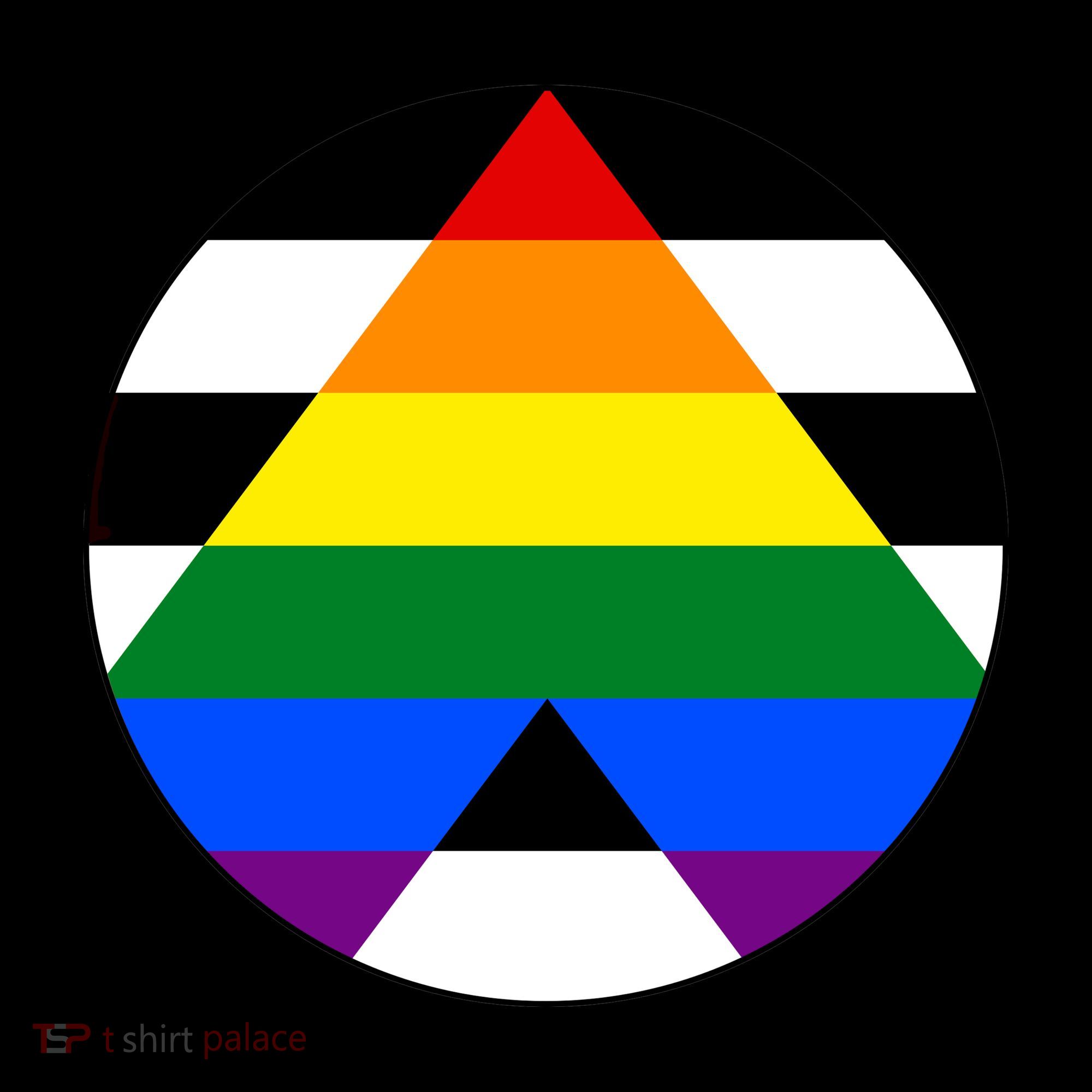 Ally Flag Circle Pyramid Pride Coffee Mug