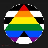 Ally Flag Circle Pyramid Pride Polo thumb 3
