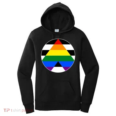Ally Flag Circle Pyramid Pride Women's Hoodie