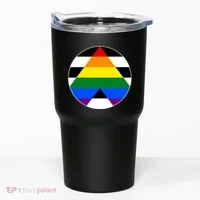 Ally Flag Circle Pyramid Pride Tumbler thumb 0