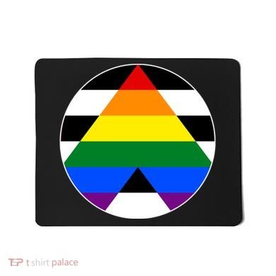 Ally Flag Circle Pyramid Pride Mousepad