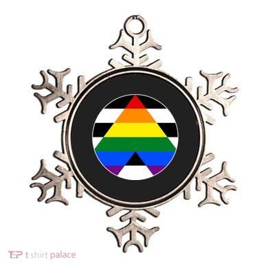 Ally Flag Circle Pyramid Pride Ornament