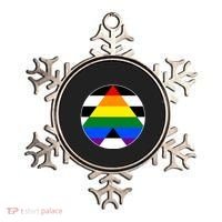 Ally Flag Circle Pyramid Pride Ornament thumb 0