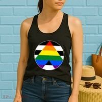 Ally Flag Circle Pyramid Pride Women's Tank Top thumb 2