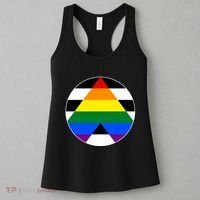 Ally Flag Circle Pyramid Pride Women's Tank Top thumb 3