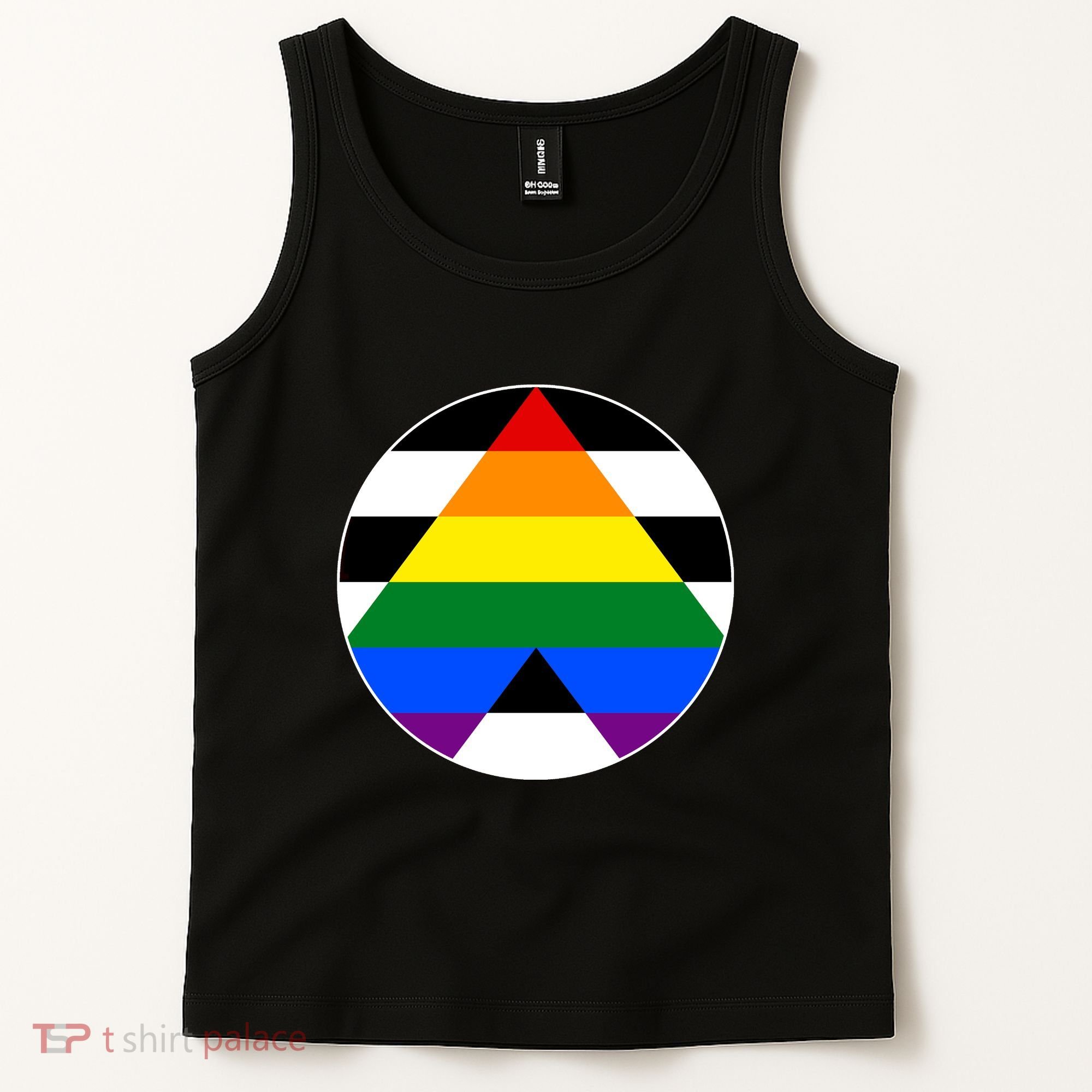 Ally Flag Circle Pyramid Pride Tank Top