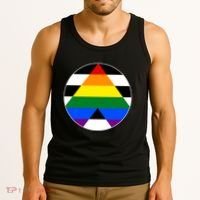 Ally Flag Circle Pyramid Pride Tank Top thumb 3