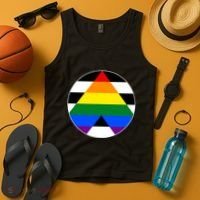 Ally Flag Circle Pyramid Pride Tank Top thumb 4