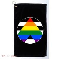 Ally Flag Circle Pyramid Pride Golf Towel thumb 0