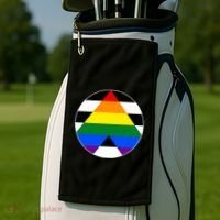 Ally Flag Circle Pyramid Pride Golf Towel thumb 2