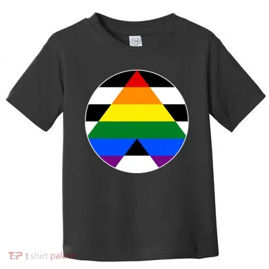 Ally Flag Circle Pyramid Pride Toddler T-Shirt