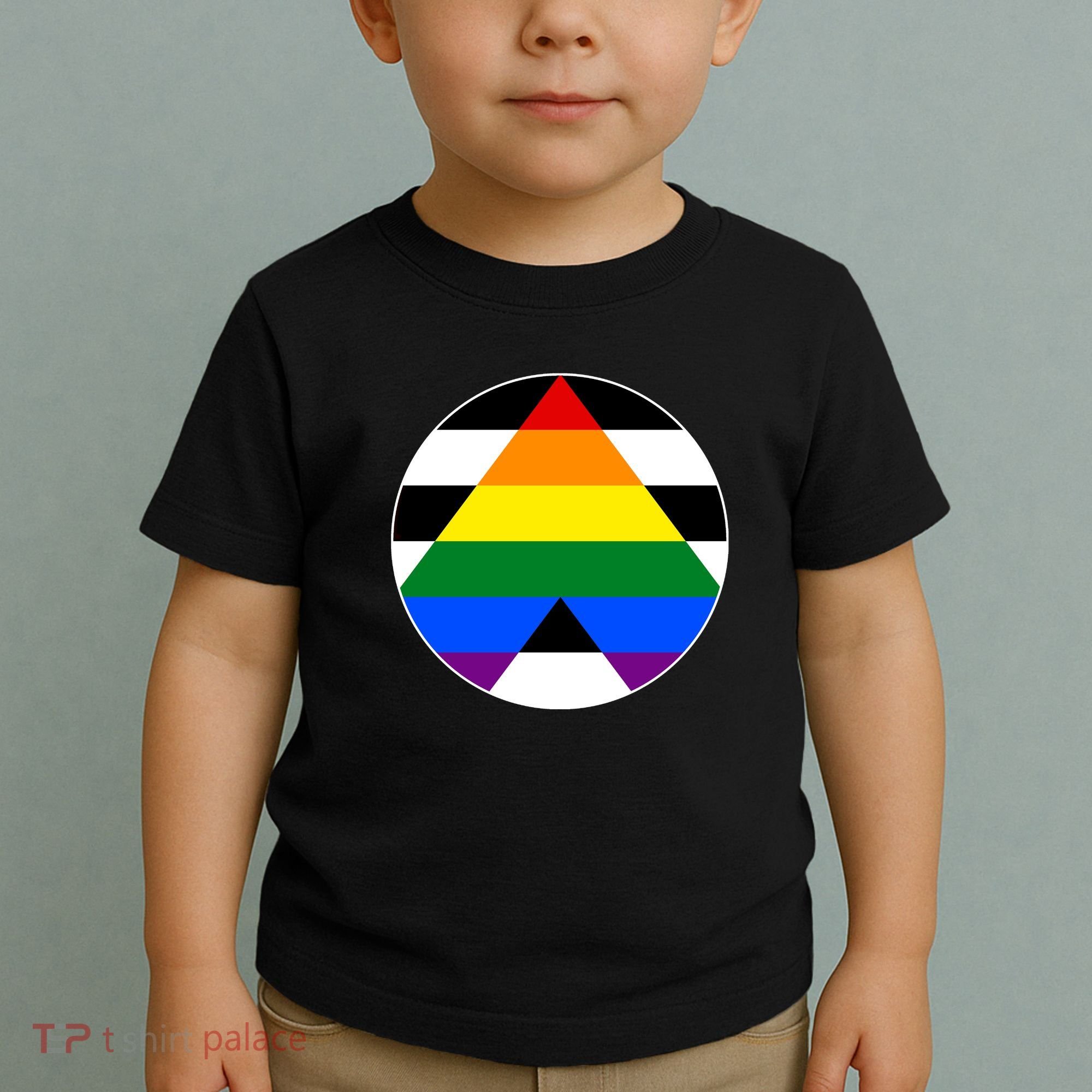 Ally Flag Circle Pyramid Pride Toddler T-Shirt