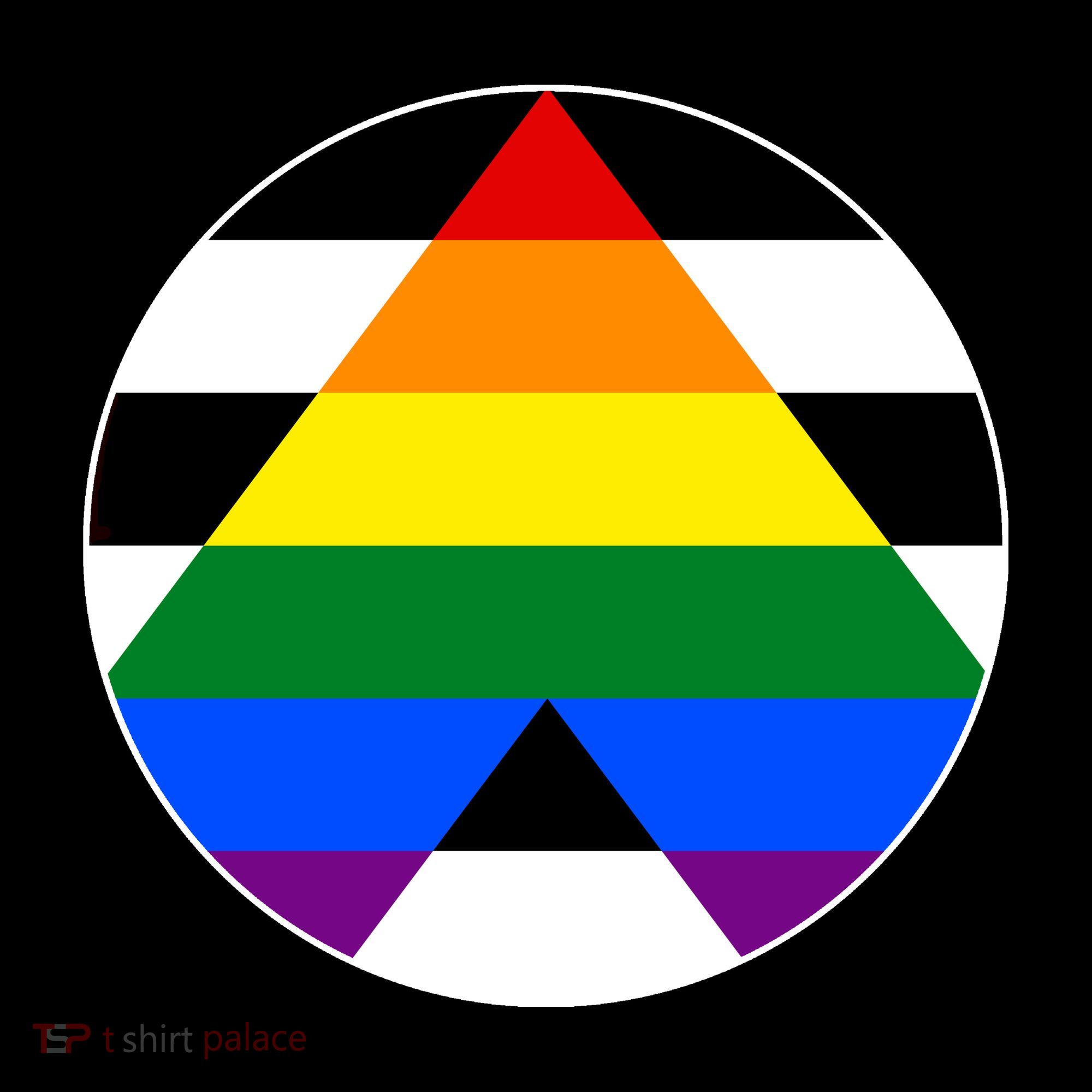 Ally Flag Circle Pyramid Pride Toddler T-Shirt