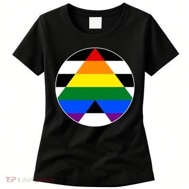 Ally Flag Circle Pyramid Pride Women's T-Shirt