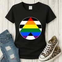 Ally Flag Circle Pyramid Pride Women's T-Shirt thumb 3