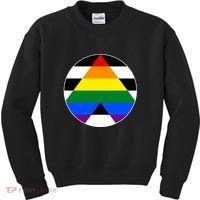 Ally Flag Circle Pyramid Pride Kids Sweatshirt thumb 0