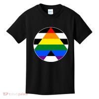 Ally Flag Circle Pyramid Pride Kids T-Shirt thumb 0