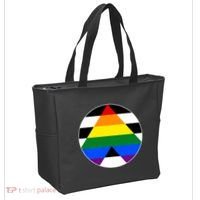 Ally Flag Circle Pyramid Pride Tote Bag thumb 2
