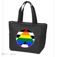 Ally Flag Circle Pyramid Pride Tote Bag thumb 3