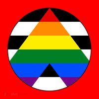 Ally Flag Circle Pyramid Pride Santa Hat thumb 1