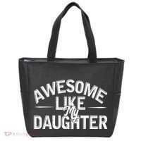 Awesome Like My Daughter Funny Dad Joke Gift Fathers Day Tote Bag thumb 0