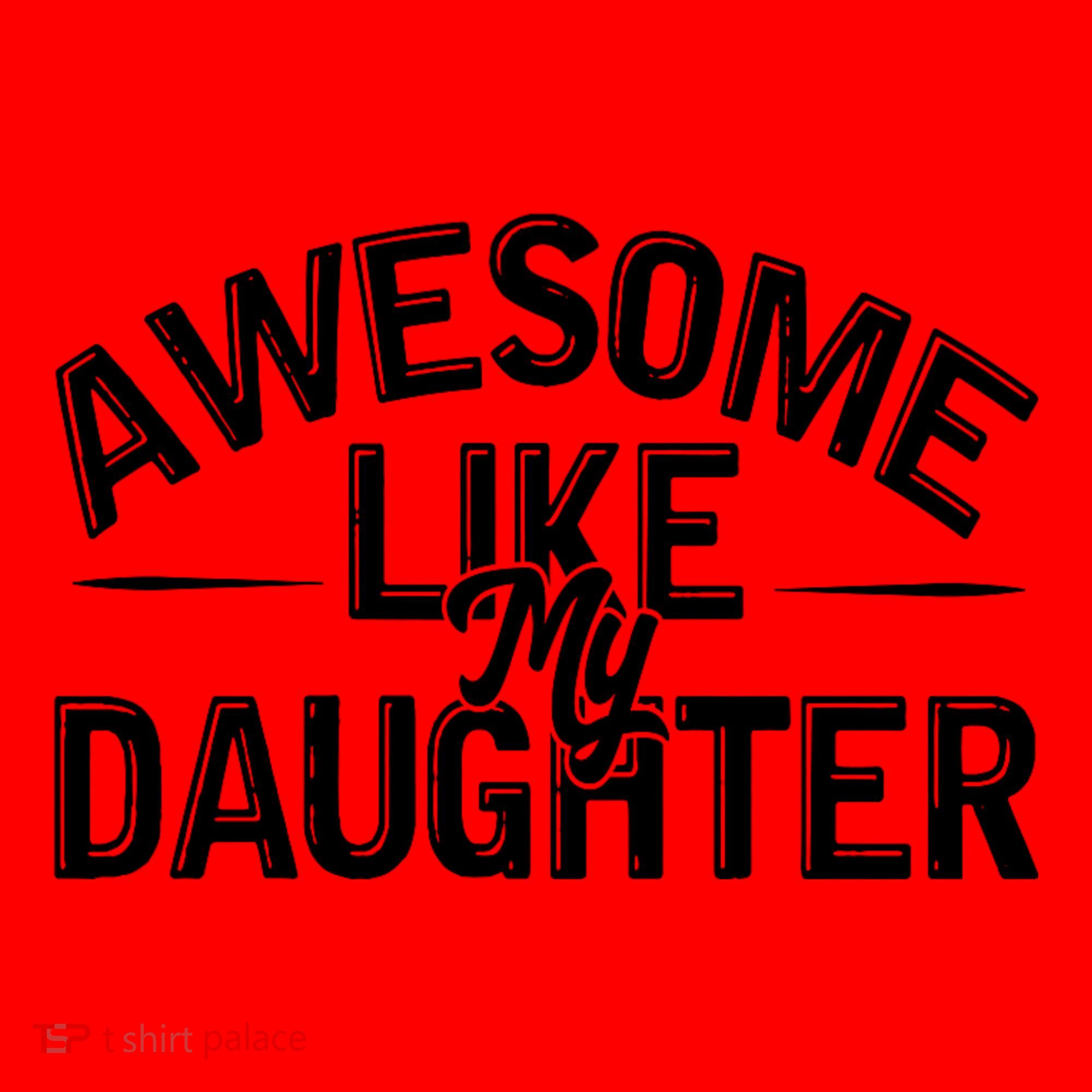 Awesome Like My Daughter Funny Dad Joke Gift Fathers Day Santa Hat