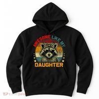 Awesome Like My Daughter Retro Funny Father's Day Dad  Hoodie thumb 0