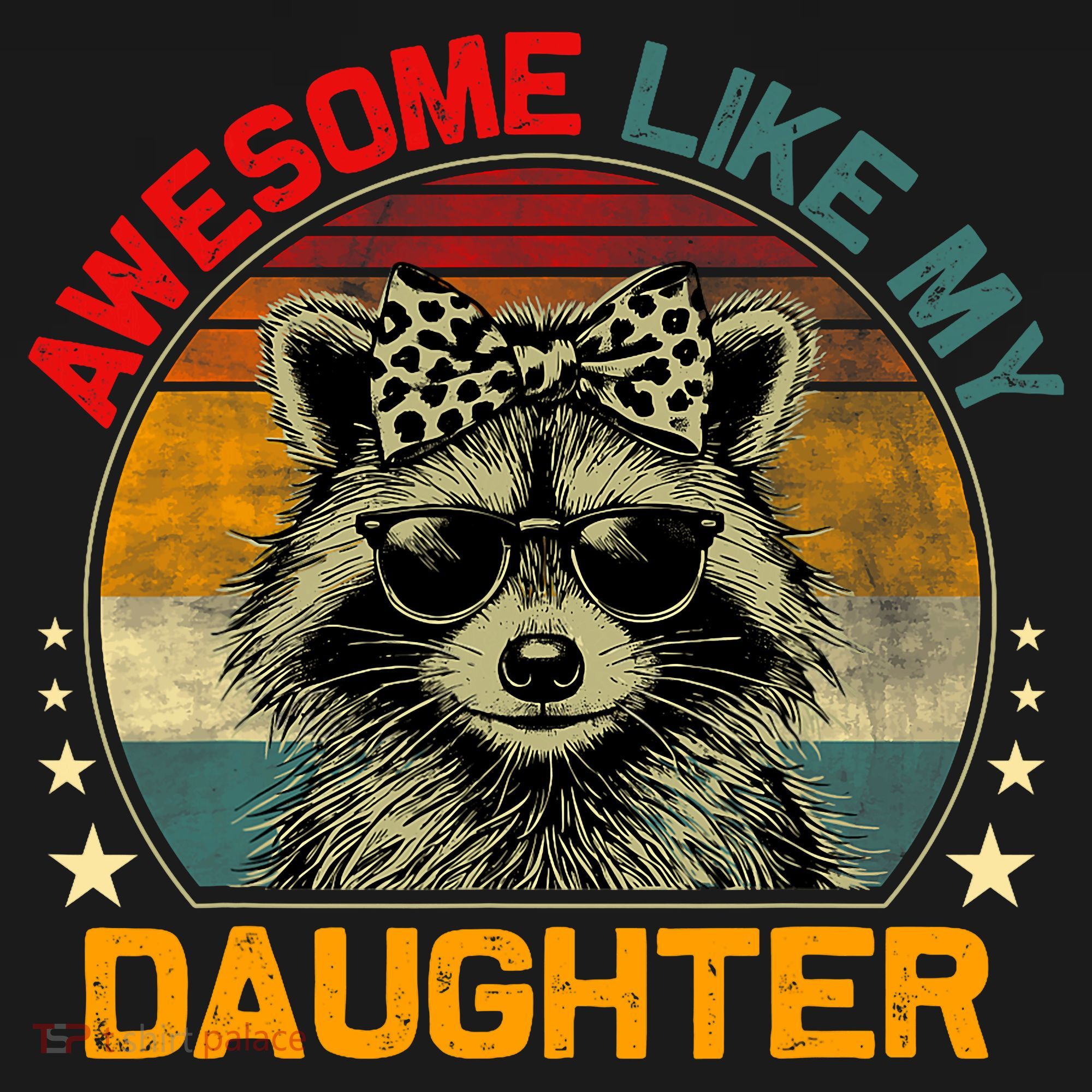 Awesome Like My Daughter Retro Funny Father's Day Dad  Sweatshirt