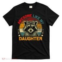 Awesome Like My Daughter Retro Funny Father's Day Dad  T-Shirt thumb 0