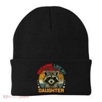 Awesome Like My Daughter Retro Funny Father's Day Dad  Beanie thumb 0