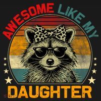 Awesome Like My Daughter Retro Funny Father's Day Dad  Women's Hoodie thumb 2