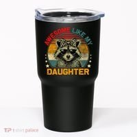 Awesome Like My Daughter Retro Funny Father's Day Dad  Tumbler thumb 0