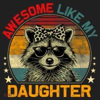 Awesome Like My Daughter Retro Funny Father's Day Dad  Tumbler thumb 3