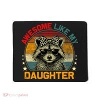 Awesome Like My Daughter Retro Funny Father's Day Dad  Mousepad thumb 0