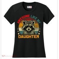 Awesome Like My Daughter Retro Funny Father's Day Dad  Women's Cooling Performance Crew T-Shirt thumb 0