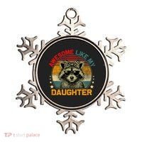 Awesome Like My Daughter Retro Funny Father's Day Dad  Ornament thumb 0