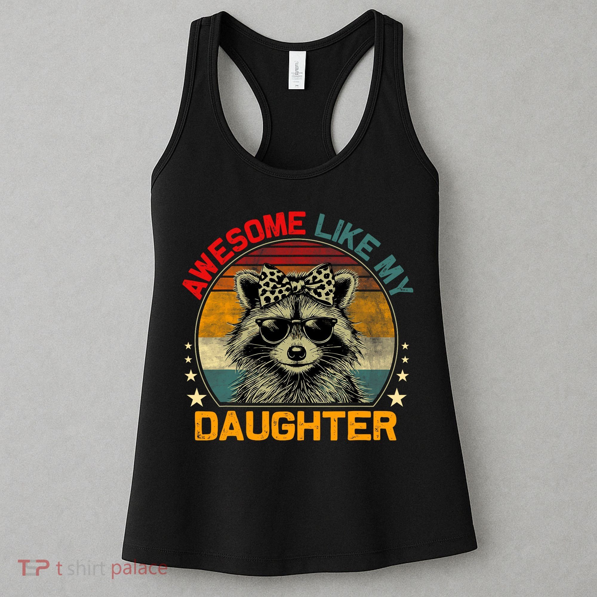 Awesome Like My Daughter Retro Funny Father's Day Dad  Women's Tank Top
