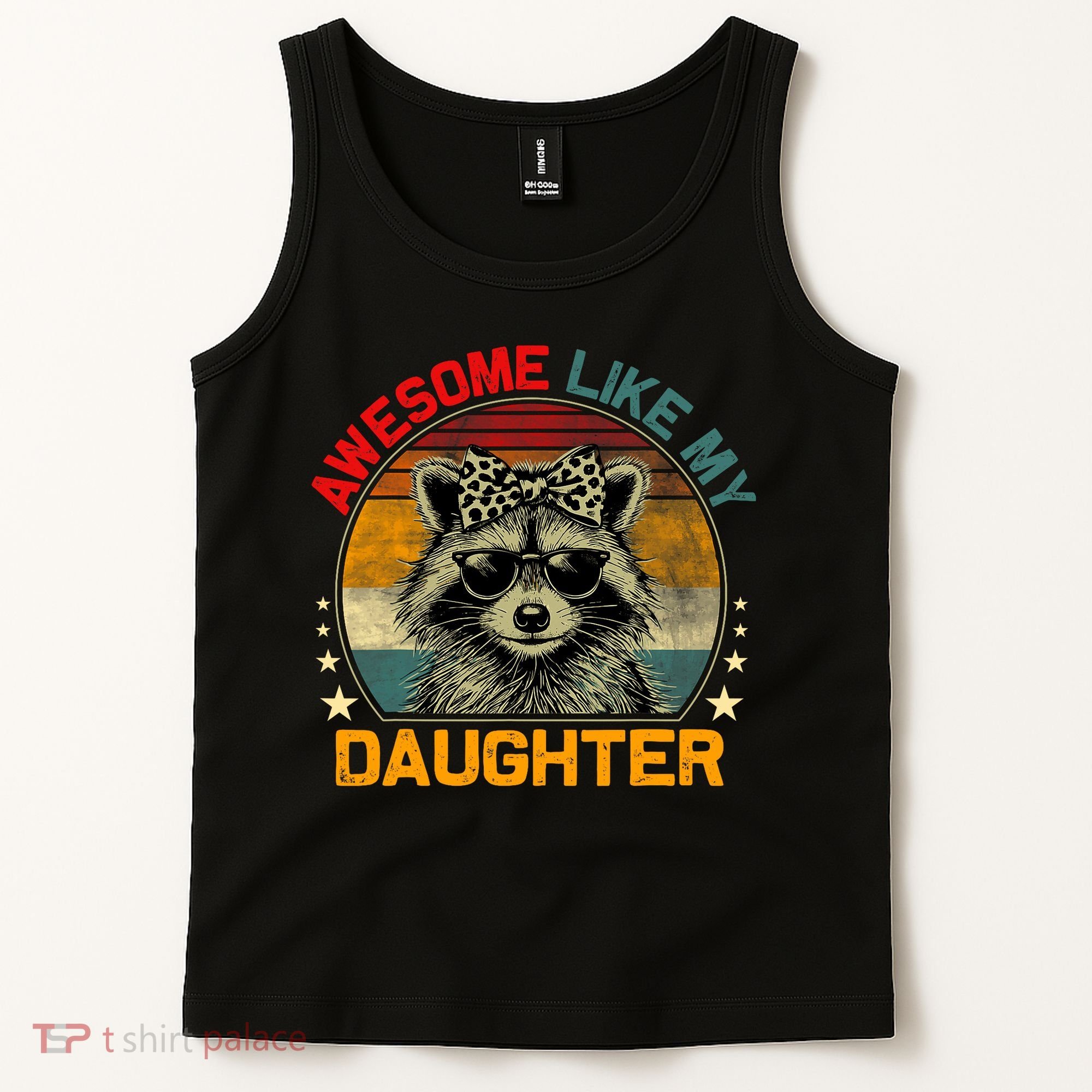 Awesome Like My Daughter Retro Funny Father's Day Dad  Tank Top