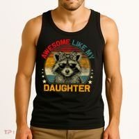 Awesome Like My Daughter Retro Funny Father's Day Dad  Tank Top thumb 3