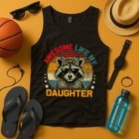 Awesome Like My Daughter Retro Funny Father's Day Dad  Tank Top thumb 4