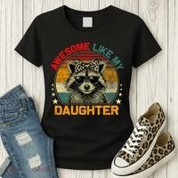 Awesome Like My Daughter Retro Funny Father's Day Dad  Women's T-Shirt thumb 3