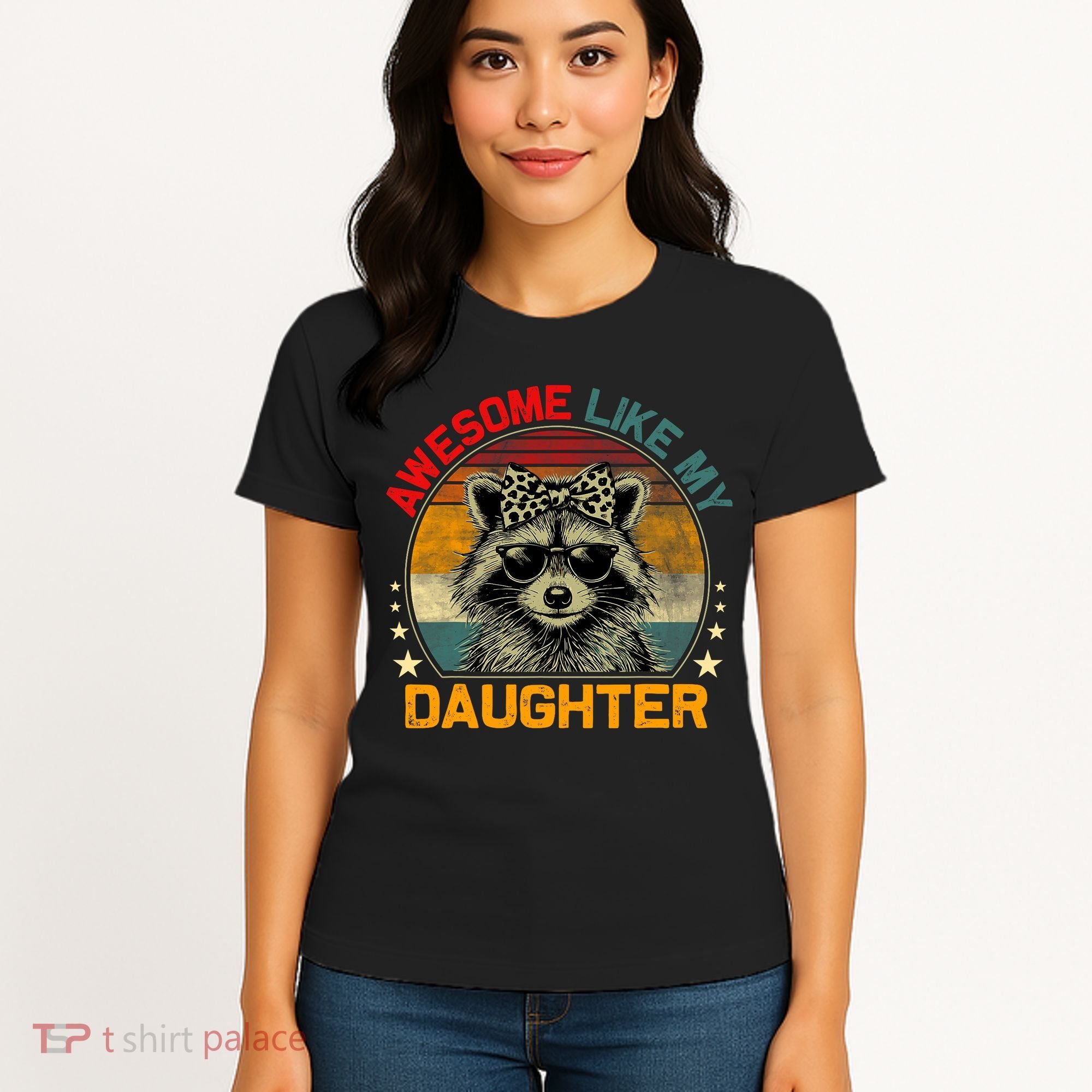Awesome Like My Daughter Retro Funny Father's Day Dad  Women's T-Shirt